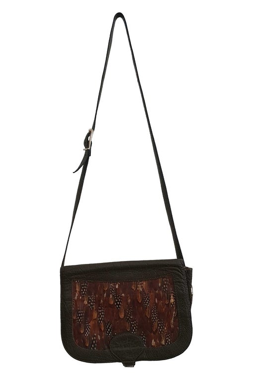 Leather shoulder bag