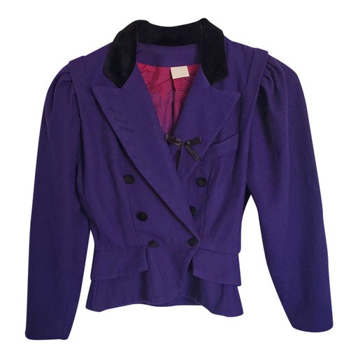 80's purple jacket