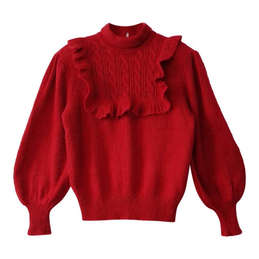 Ruffled sweater