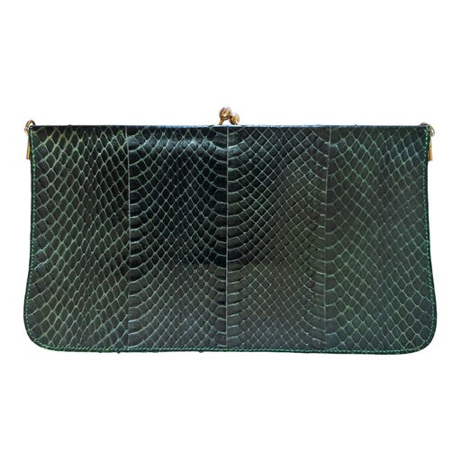 Pochette en cuir exotique