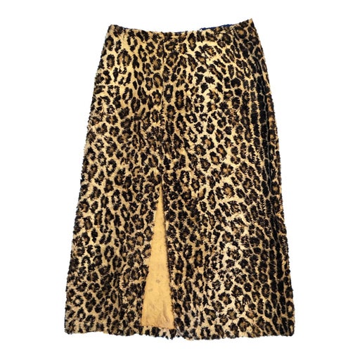 Leopard midi skirt
