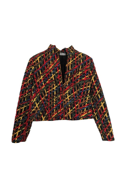 Patterned quilted jacket