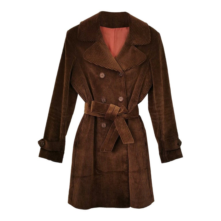 Trench velours cotelé femme sales