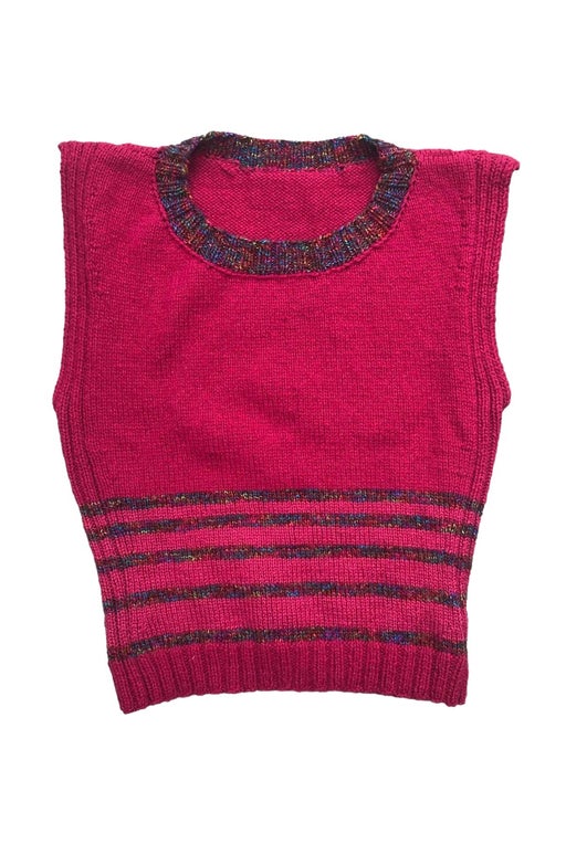 Pink knit top