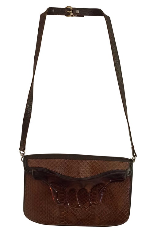 Exotic leather handbag