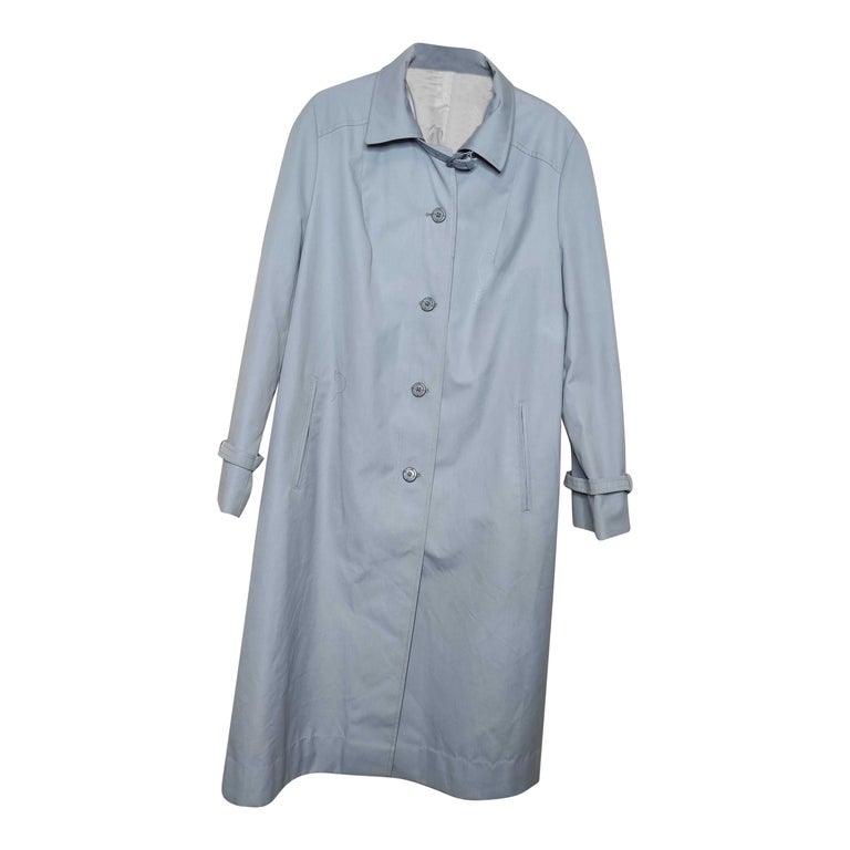 70's blue trench coat