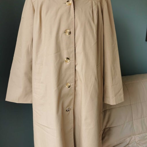 80&#39;s beige trench coat