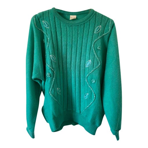 80's green sweater