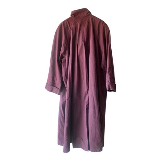 purple trench coat