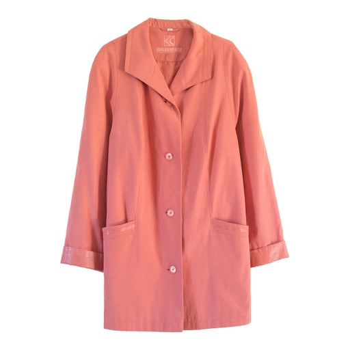 80's pink trench coat