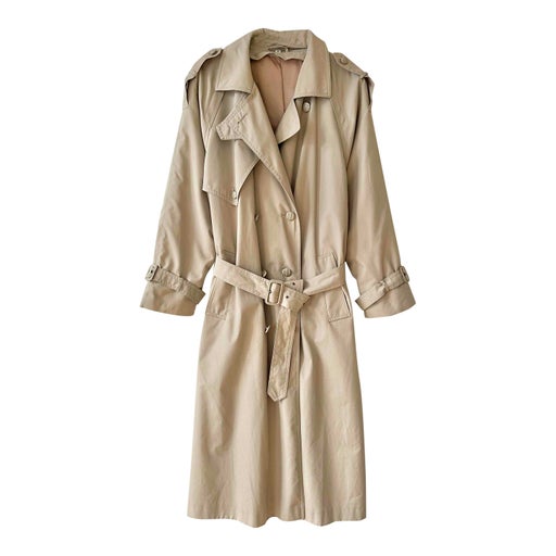 Beige trench coat