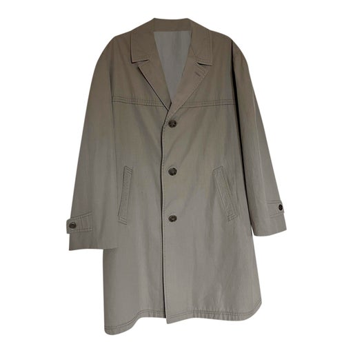 80's gray trench coat