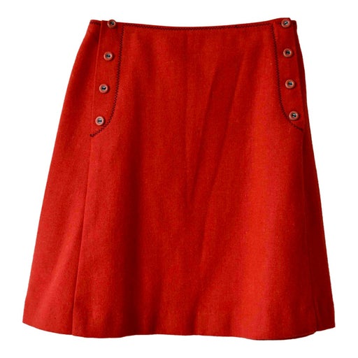 70's red skirt