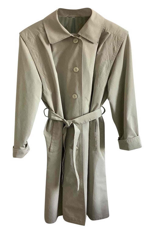 80's beige trench coat