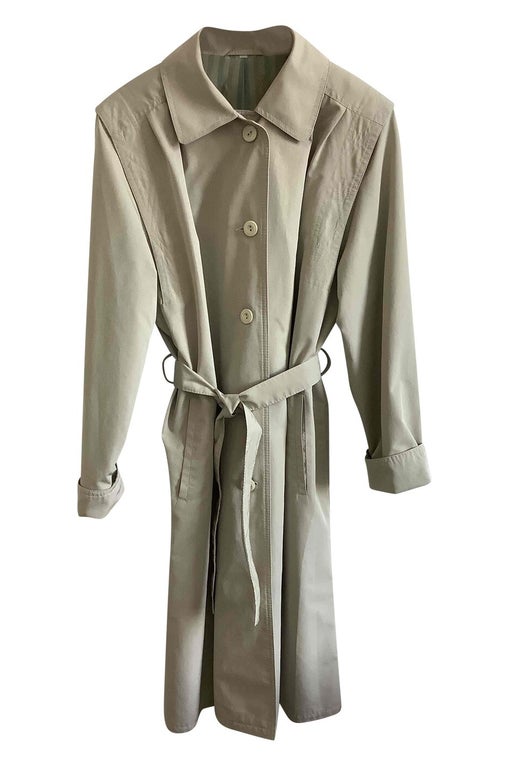 80's beige trench coat