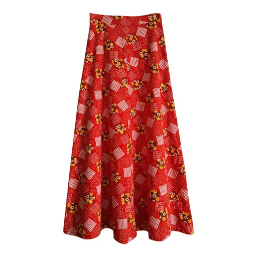 Long floral skirt