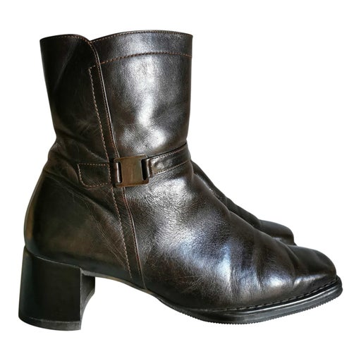 Bottines en cuir