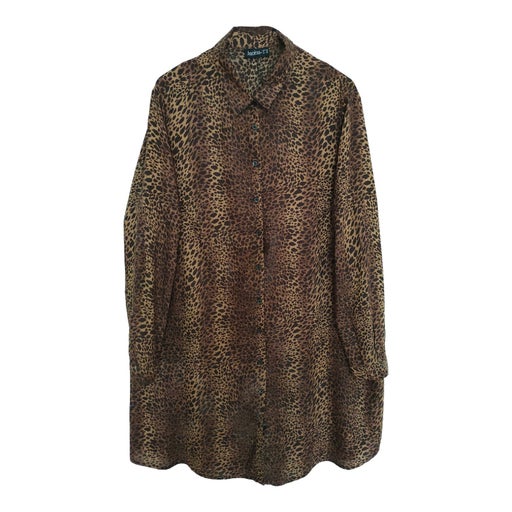Leopard shirt dress