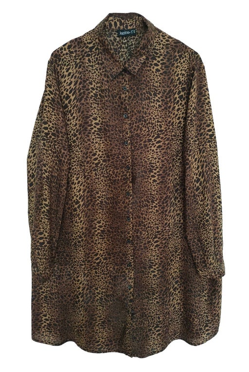 Robe chemise léopard