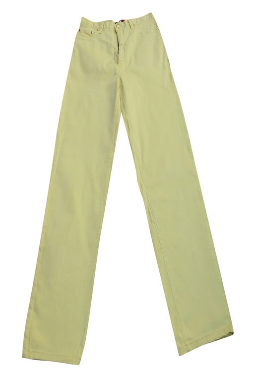80's yellow jeans