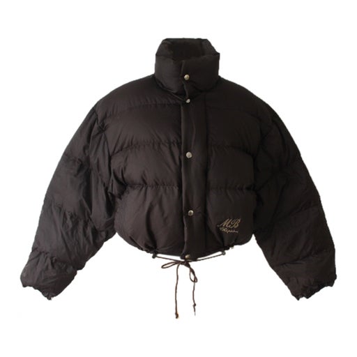 90's black puffer jacket