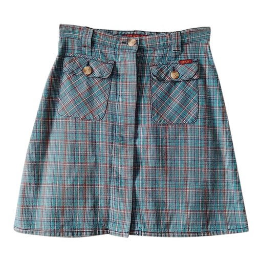 Plaid mini skirt