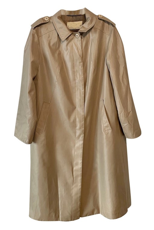 70's ecru trench coat