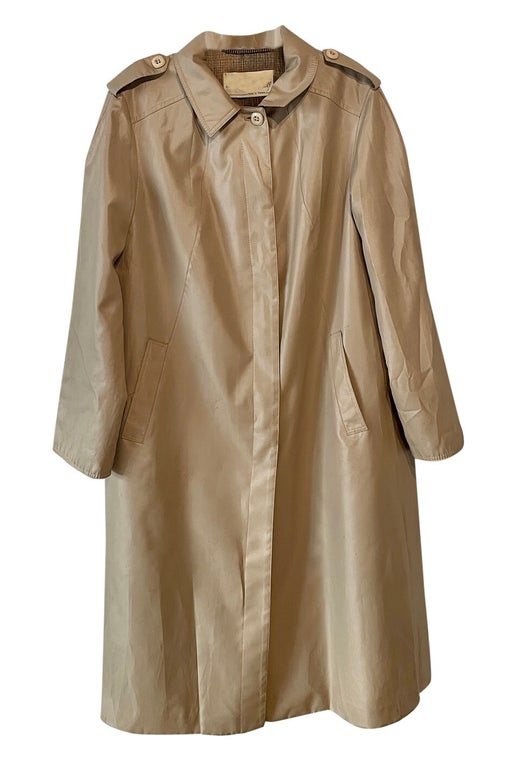 70's ecru trench coat