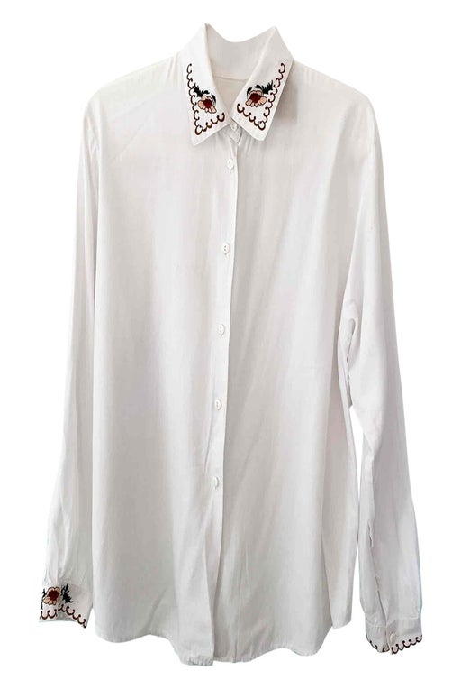 Embroidered white shirt
