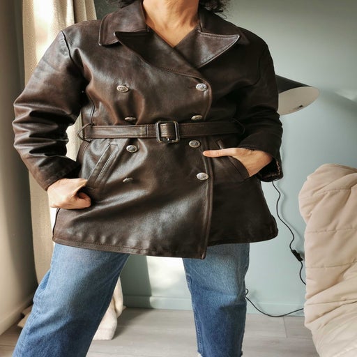 Trench en cuir 