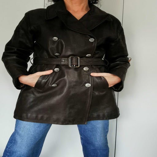 Trench en cuir 