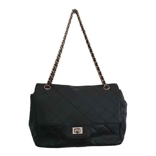 Leather quilted bag