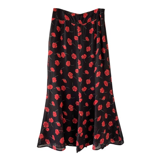 Long floral skirt