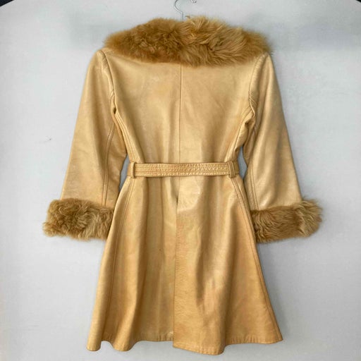 Leather trench coat