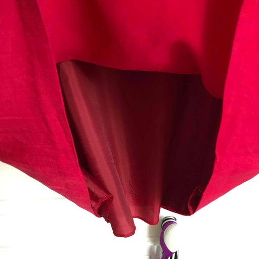 Robe trapèze rouge