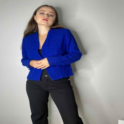 Veste bleu lectrique pour femme Imparfaite