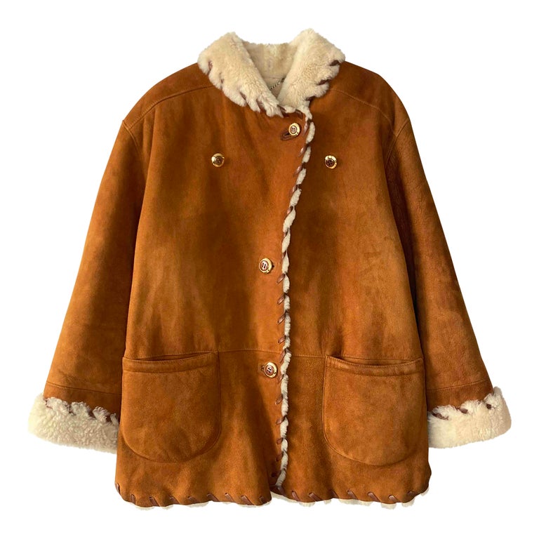 Manteau en peau lainée 