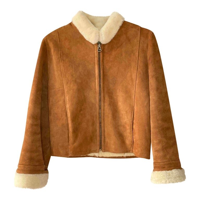 Manteau en peau lainée 