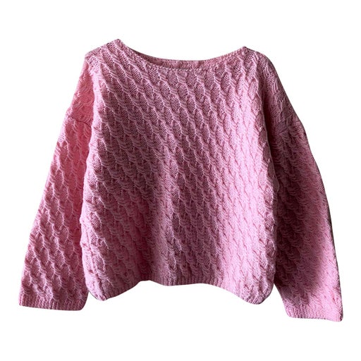 Pink cropped sweater
