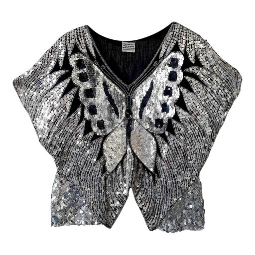 Silk and sequin top