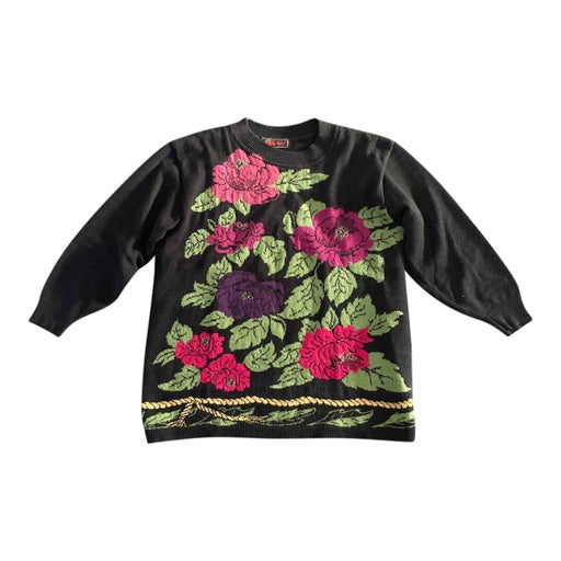 Floral sweater
