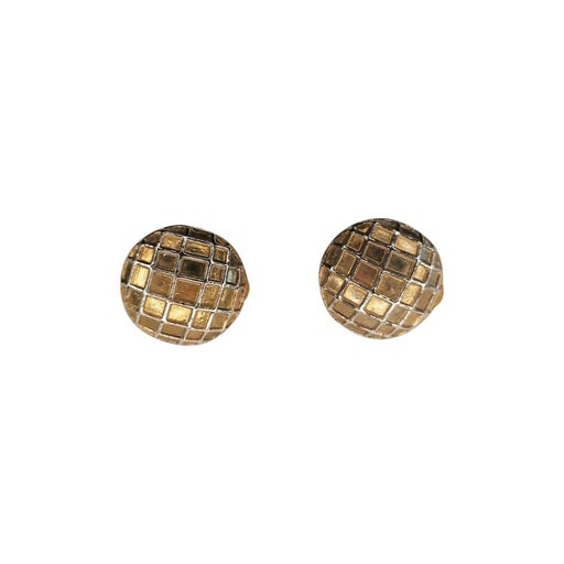 Golden clip earrings