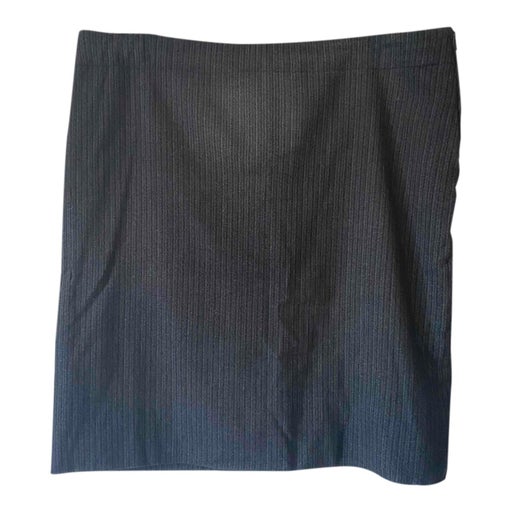 Gray midi skirt