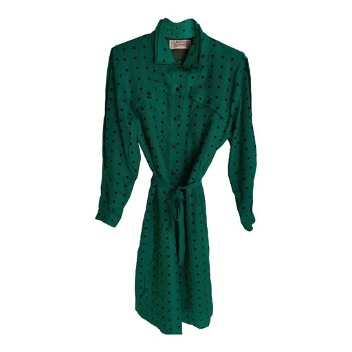 Green midi dress