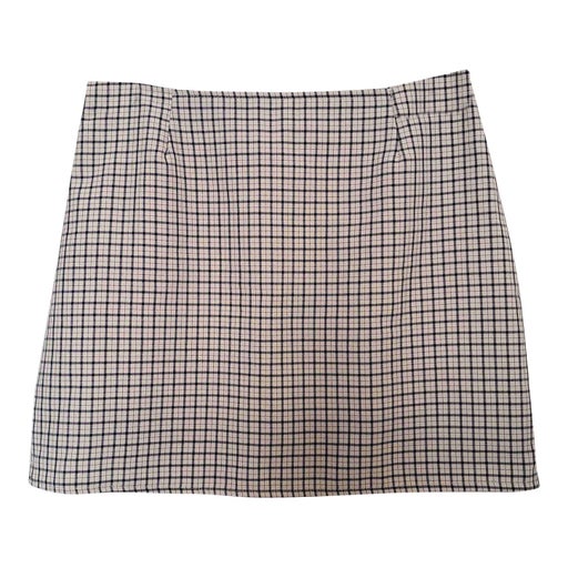 Plaid mini skirt