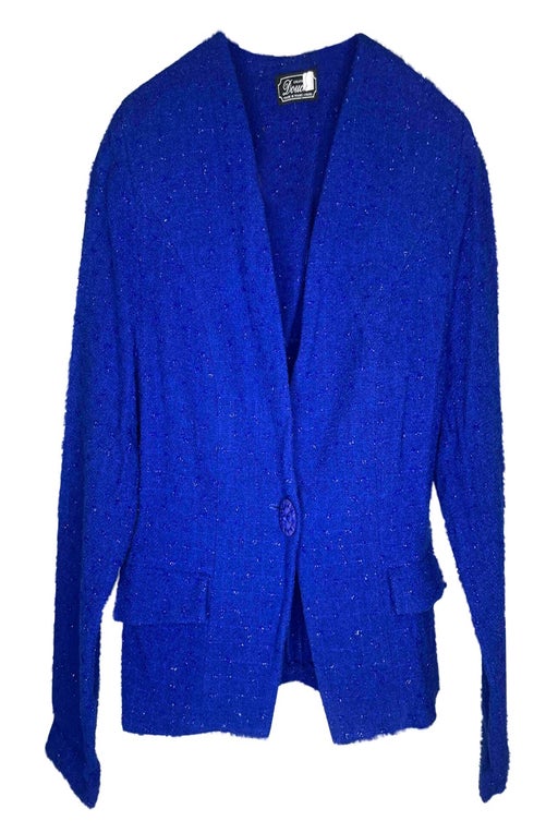 Electric blue jacket