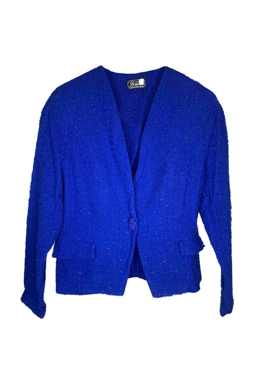 Electric blue jacket