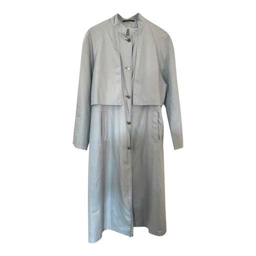 blue raincoat