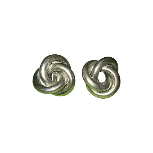 Silver clip earrings