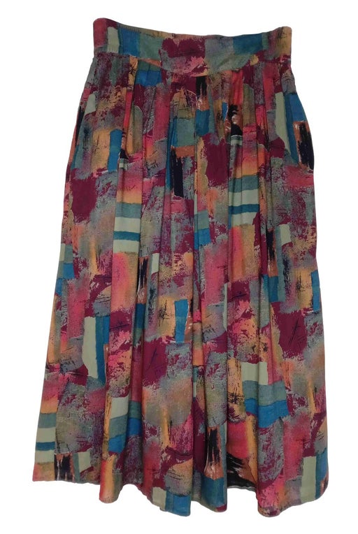 80's multicolored skirt
